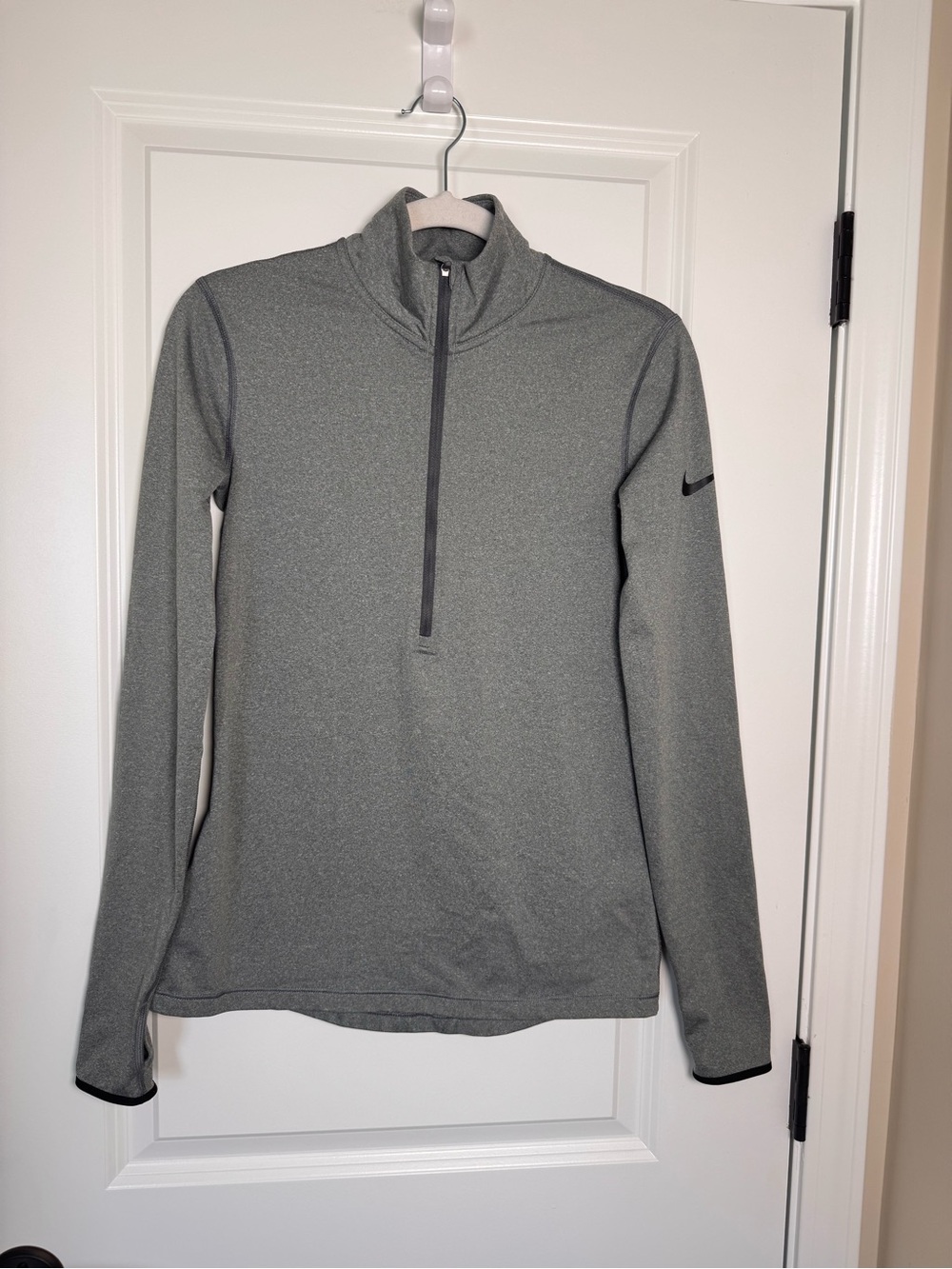 Nike women’s Grey Quarter-Zip Performance Pullover